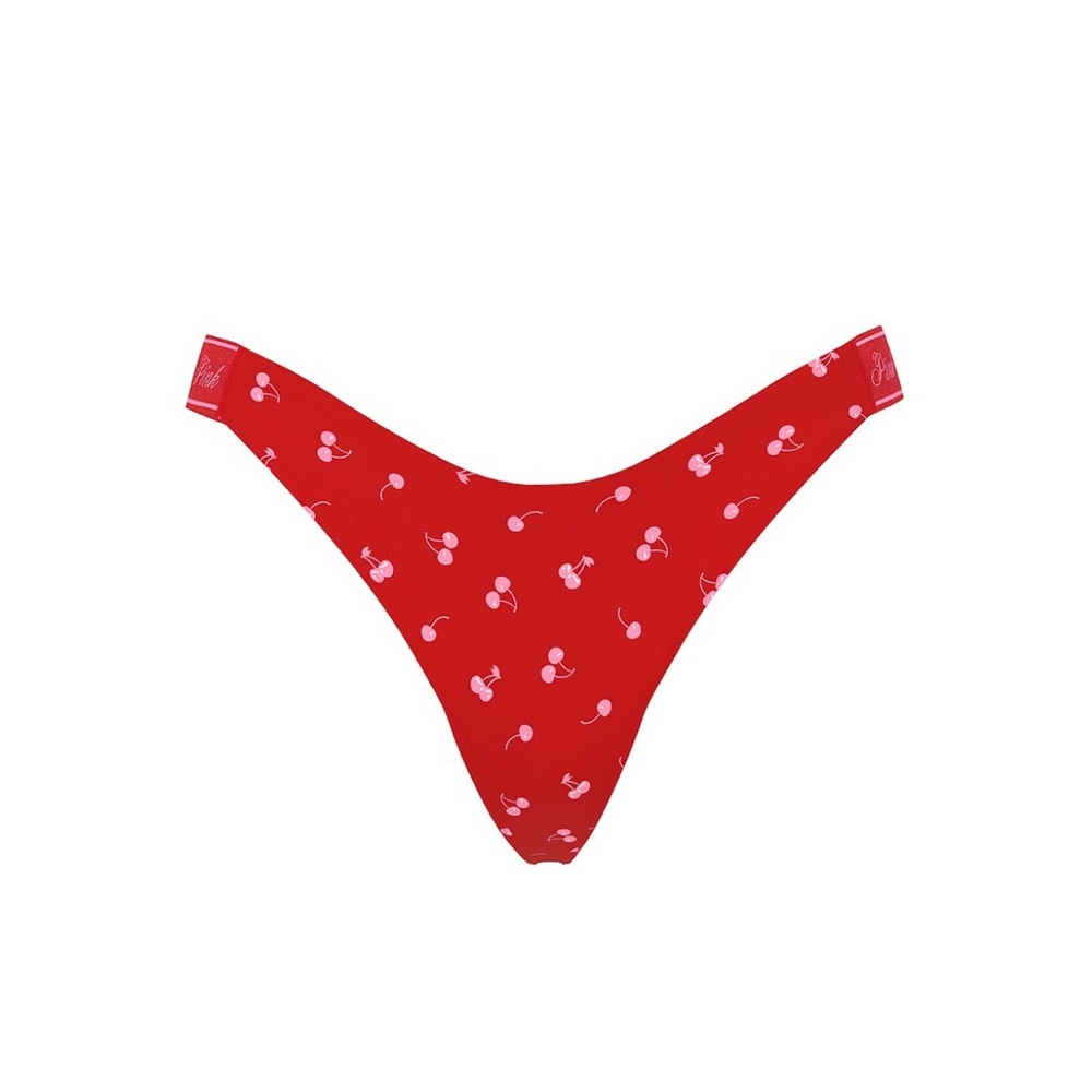 PINK Victoria's Secret Red Cherry Print Panties